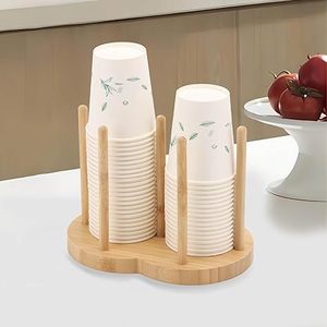Wholesale Double Tier Standing Cup Rack Holder Irregular <b>Kitchen</b> Water Cup Display Organizer <b>Storage</b> Disposable Cup Racks - Product Image 3