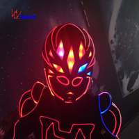 Costume de robot LED, armure cyberpunk pour spectacle sur scène, soirée en boîte de nuit, Halloween, danse, événements