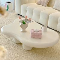 Table basse de luxe blanche de petite taille pour salon