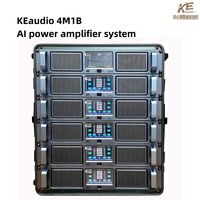 Système d'amplification de puissance KEAudio AI 4 Ohm en métal Dante intelligent stéréo professionnel écologique durable avec contrôle par pavé tactile Ethernet
