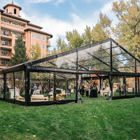 Tente de réception 10x50 20x30 pour salons professionnels et mariages, chapiteau blanc en PVC personnalisé pour événements et fêtes, pour 50, 100, 300, 500 personnes