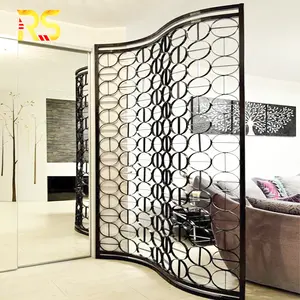 Foshan High Quality Decorative Stainless Steel Screen Room Divider Floor To Ceiling Partition Wall Divider