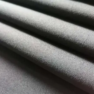 75D * 75D pasokan langsung pabrik baju ringan kain tenun hitam YB-SF4458 lapisan sifon