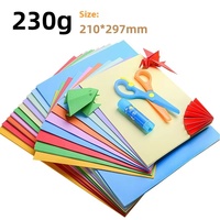 Papier kraft biodégradable double face enduit, en pâte de bois vierge, 230g, 20 couleurs, format A4, personnalisable, offset, vente en gros directe usine chinoise