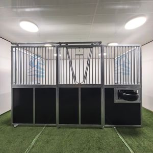 Estrutura De Aço Ao Ar Livre Construção Pré-fabricados Cavalo Celeiros Equipamento Horse Stable Vender Luxuoso Galvanizado Aço Horse Stall - Product Image 3