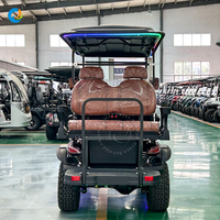 Chariot utilitaire tout-terrain 4x4 48V pas cher, véhicule électrique pliable professionnel pour ferme, propriété, complexe hôtelier, chariot de golf