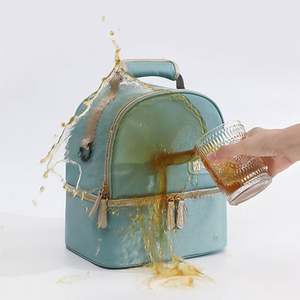 Customize <b>Cooler</b> Bag With 2 Ice Pack Large Capacity Double-layer Breast Milk Baby Bottle <b>Cooler</b> <b>Backpack</b> for Travel - Product Image 3