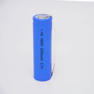 하이 레이트 폴리머 2000mAh 3C 5C 충전식 배터리 팩 3.7v 충전식 리튬 이온 18650 리튬 배터리 셀