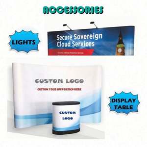 Affichage publicitaire pour sports de plein air, rétractable, incurvé, personnalisé, en tissu de haute qualité, pop-up, sublimation par transfert thermique, pliable, portable - Product Image 2