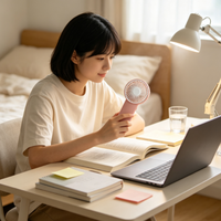 Nouveau mini ventilateur portatif à recharge USB, silencieux et portable, disponible en plusieurs couleurs, personnalisation possible