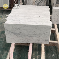 Carreaux de marbre blanc de Carrare d'Italie, mosaïque de marbre pour murs et sols