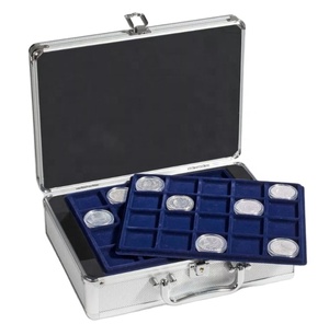 Custodia per faro 72 con presentazione di monete vuota in alluminio per la raccolta di monete - Product Image 2