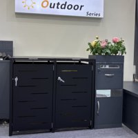 Grande boîte de courrier extérieure antivol en métal armoire de dépôt de colis à clé pour courrier et lettres pour livraison postale extérieure
