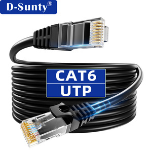 Câble de raccordement Ethernet Cat5e OEM RJ45 UTP, câble réseau en cuivre pur, 100 Mbps, cordon LAN, CE RoHS FCC pour ordinateur, routeur, commutateur - Product Image 1