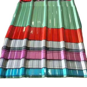 Matériaux de construction en métal TSD, tôle d'acier ondulée colorée, tôle de toiture en fer galvanisé, tôle de toiture ondulée - Product Image 1