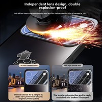 Coque de téléphone en acrylique mat pour iPhone 17 Pro Max avec motif graphique cheval, protection anti-chute et protection de l'appareil photo