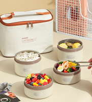 Bestseller Wärmeisolierende Beheizbare Edelstahl-Lunchbox mit 3 Fächern Auslaufsicher & BPA-frei