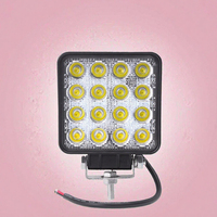 Bonsen, phare de travail LED carré 4 pouces 48W 15mm 12-24V, faisceau spot/diffuseur, pour voiture/camion/remorque/SUV/4x4, vente chaude