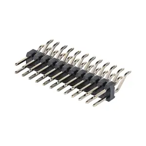 Connecteur d'en-tête de broche 2-40p dip smt pcb 1.27mm 2mm 2.54mm droit vertical mâle à angle droit broche femelle en-tête