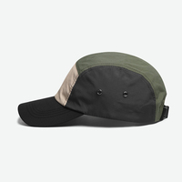 Haute qualité séchage rapide bloc de couleur 5 panneaux chapeaux en nylon casquette de Baseball à bord incurvé UPF50 + chapeaux de camionneur en plein air casquette de Camp non structurée