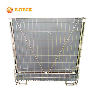 Gabbie di Stoccaggio per Preforme in PET Personalizzate, Robuste, con Nervature di Rinforzo, Stabili, Sicure per il Trasporto, Impilabili e Pieghevoli con Foglio in PP - Product Image 2