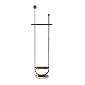 Di lusso nordico in metallo da pavimento singolo asta ganci rotondi <span class=keywords><strong>per</strong></span> casa soggiorno camera da letto piccoli spazi porta vestiti stendino - Product Image 1