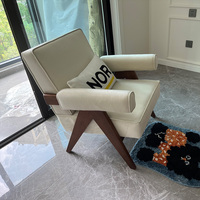 Fauteuil de salon moderne en velours, ensemble de 2 chaises de lecture confortables pour chambre à coucher