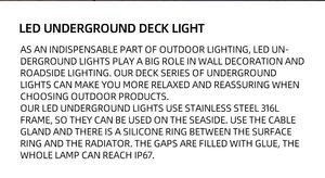 Lampes encastrées au sol extérieures étanches carrées pour parcs, mini-lampes étoiles en acier inoxydable 1,5W/3W pour marches - Product Image 5