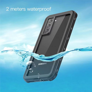 Pour <span class=keywords><strong>Samsung</strong></span> <span class=keywords><strong>galaxy</strong></span> S Series / S24 S23 S22 Ultra + corps complet magnétique étanche IP68 plongée sous-marine natation étui antichoc - Product Image 3