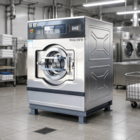 25Kg Stainless Steel Fully Automatic Washer Extractor Soft Mount Electric Heated Commercial Industrial Laundry Equipment