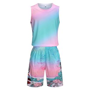 Camisetas de baloncesto profesionales personalizadas para hombre, sudadera que absorbe la humedad, conjuntos de talla grande de verano - Product Image 3