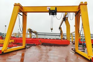Grúa de pórtico de una sola viga de nuevo tipo europeo de <span class=keywords><strong>20</strong></span> toneladas con control remoto - Product Image 4