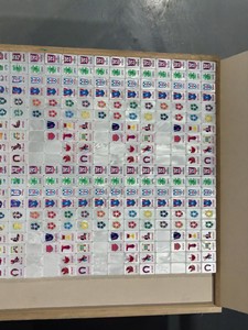 Luxuosas Peças de Mahjong Americano em Acrílico Perolado Azul Gelo, 160 Peças, com Design Estético Retrô, Jogadores Jokers, <span class=keywords><strong>Hamsa</strong></span> e Olho Grego, para Noites de Jogo Social - Product Image 6