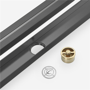 Desagüe lineal de ducha de acero inoxidable 304 moderno, desagüe de suelo de baño cuadrado de 4 pulgadas de alta calidad, cocina galvanizada, uso en Hotel - Product Image 6