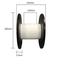 Bobines en plastique démontables de 360 mm pour câbles, gaines de rangement vides peu encombrantes pour câbles et cordes