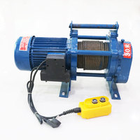 ROHO Nouvelle Treuil Électrique Portable 1 Tonne 220V pour Usage Domestique avec Télécommande, en Acier Allié Durable, Câble de 6mm, pour Garage et Bricolage