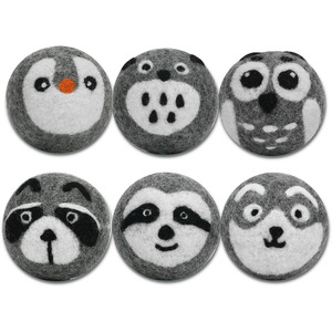 Vente en gros de séchoir à feutre Nouvelle-Zélande Home Products 2025 Nouveautés Boules de séchoir à <span class=keywords><strong>lessive</strong></span> écologique en laine animale 6 Pc FBA DDP - Product Image 1