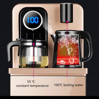 Distributeur d'Eau Intelligent Chaud/Froid pour Bar à Thé, Machine à Café avec Télécommande et Bouteille Dissimulée