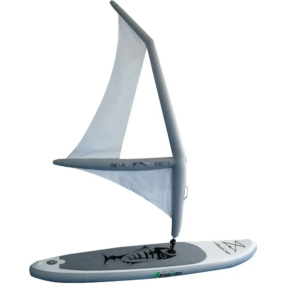 Windsurfen China Groothandel Windsurf Opblaasbare Stand Up Paddleboard Met Zeil Kitesurf Wakeboard Paddleboard