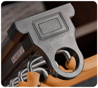 Porte-pantalons coulissant double rangée haut de gamme en alliage d'aluminium nano-métal, organisateur de penderie et rangement de placard