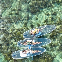 3m Transparent Clair SUP Voir À Travers Stand Up Planche De Surf Avec Fenêtre Transparente
