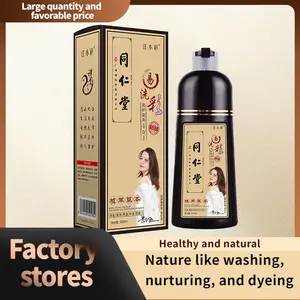 In Stock Wholesale Manufacturer Permanent Hair Dye Herbal Plant Bubble Hair Dye Shampoo Bubble Hair Color