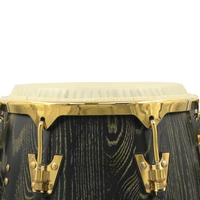Ensemble de congas 10 et 11 pouces, percussions latines professionnelles, avec quincaillerie chromée, pour la performance musicale salsa/afro-cubaine
