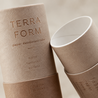 Tubo de Cartón Redondo Biodegradable, Caja de Papel para Desodorante con Impresión Personalizada, Embalaje Ecológico Libre de Plástico