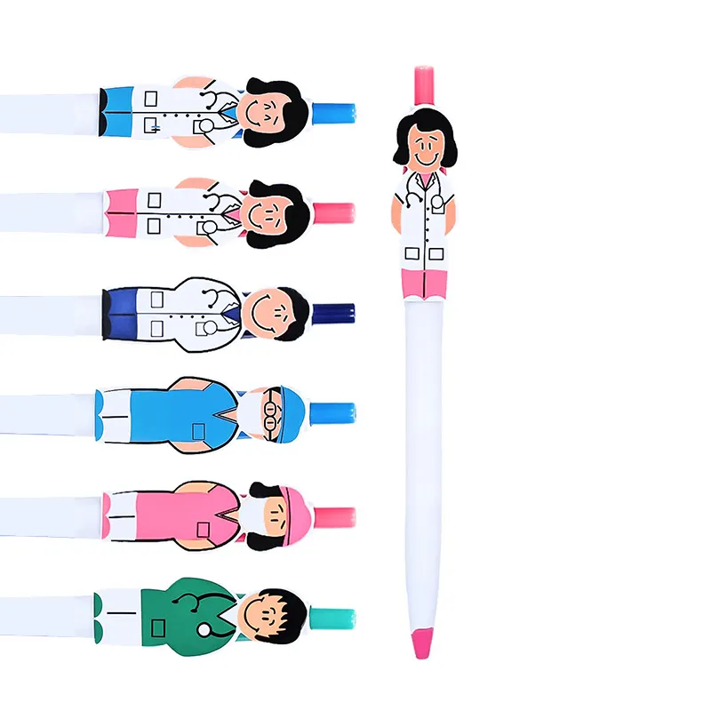 CJ424 Medical Promotional Gift Personalized Hospital Nurses Pens Bone Shaped Pen with Doctor Clip Custom ballpoint Doctors Pen