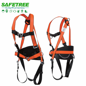 Lightweight Safety Lineman Body Harness Fall Protection with <strong>Tool</strong> <strong>Belt</strong> and Lanyard Comfortable and Secure - Product Image 3
