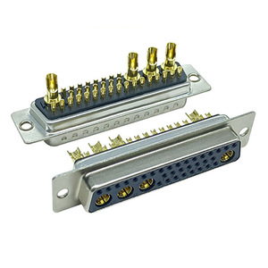 Tùy chỉnh 36w4 nữ D-SUB điện khai thác kết nối hỗn hợp vàng-mạ Xe pin VGA nối 32 + 4 4 + 32 hệ thống dây điện thiết bị đầu cuối - Product Image 1