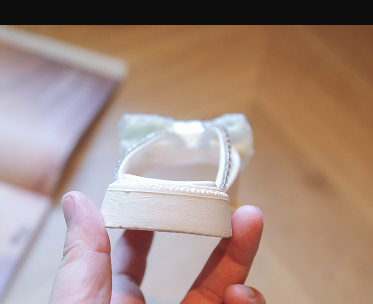 Summer Shiny Children Flip-flops Slippers Rhineau Outdoor Girls Slippers Sandals