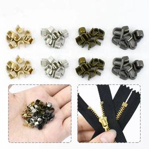 Meetee ZP003 10 # cremallera accesorios <span class=keywords><strong>de</strong></span> hardware DIY hecho a mano equipaje cierre <span class=keywords><strong>de</strong></span> cremallera <span class=keywords><strong>cola</strong></span> parada hebilla aleación en forma <span class=keywords><strong>de</strong></span> U cremallera cabeza tapón - Product Image 4