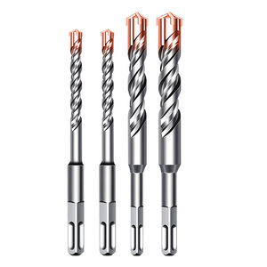 Niu Xiang Concrete Hammer <b>Drill</b> <b>Bit</b> Spiral Round Shank Four Flute For Masonry High Durability - Product Image 5